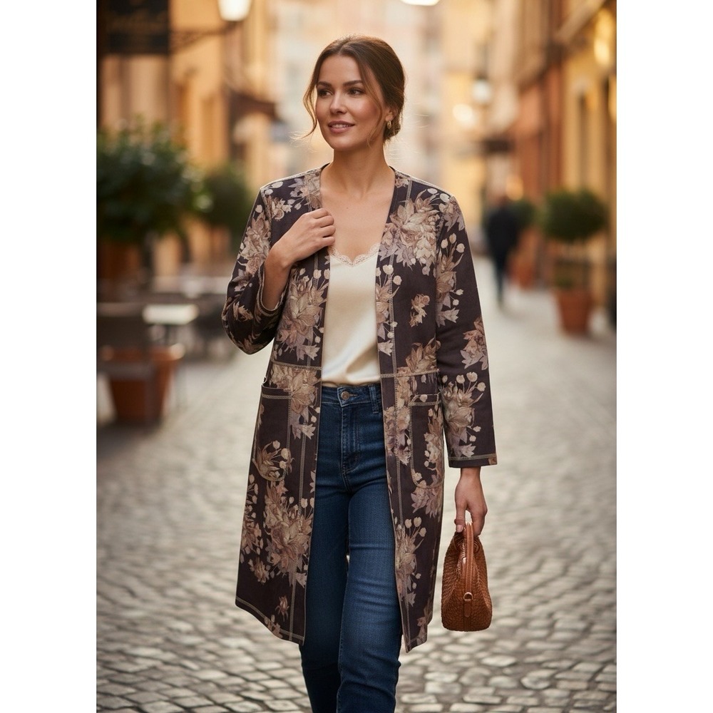 Boho Kaftan Tunic Dress – Mandala Print | Women's One Size